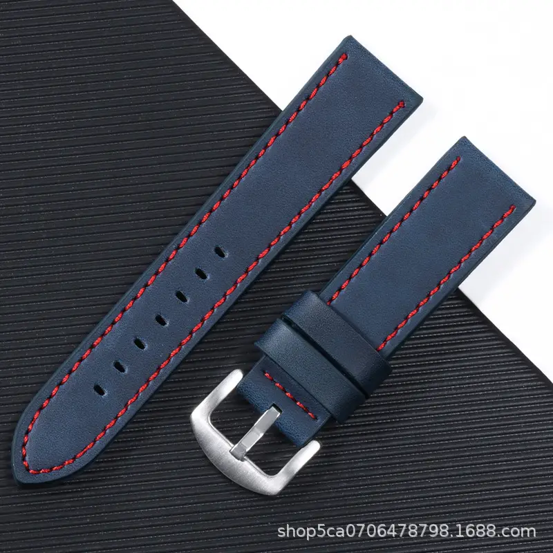 2023 Huawei Cut Edge Strap Unisex 18mm20mm22mm24mm Square Silver Buckle - Image 9
