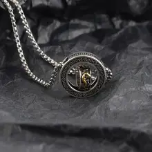 Men's English Letter Ring Necklace with "ROAD" & "RUN" Design — feature 10