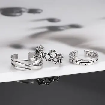 Men's English Letter Ring Necklace with "ROAD" & "RUN" Design — feature 13