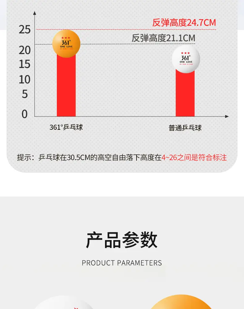 361 ° Samsung Table Tennis Competition Professional Grade Table Tennis Student School Table Tennis 30/50/60 — feature 10