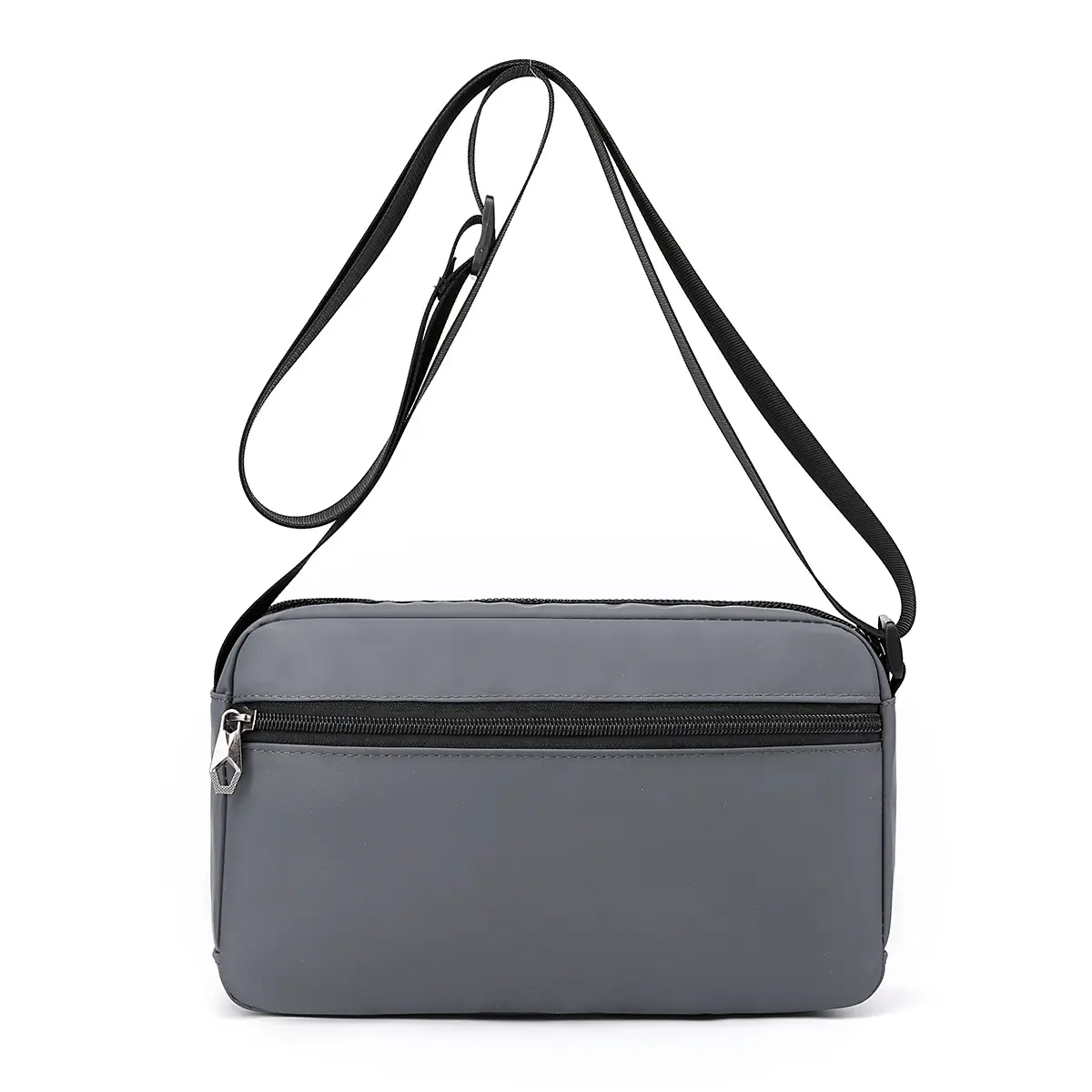 Men's Oxford Cloth Casual Shoulder Crossbody Bag Black Grey