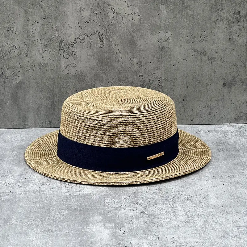 Straw French Hat for Kids Summer Travel Sunscreen - Image 4