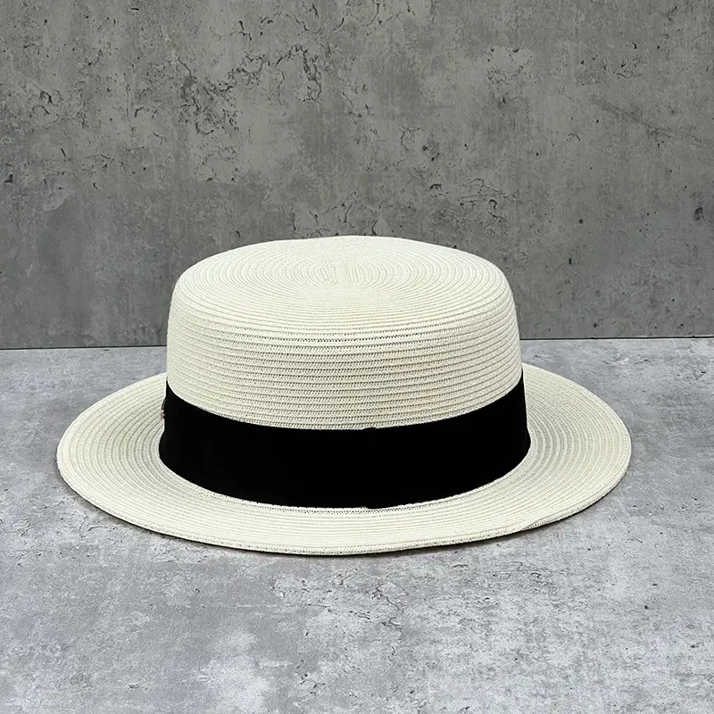 Straw French Hat for Kids Summer Travel Sunscreen — feature 15