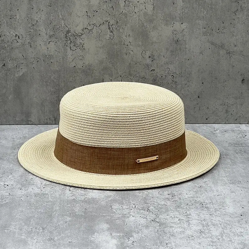 Straw French Hat for Kids Summer Travel Sunscreen — feature 4