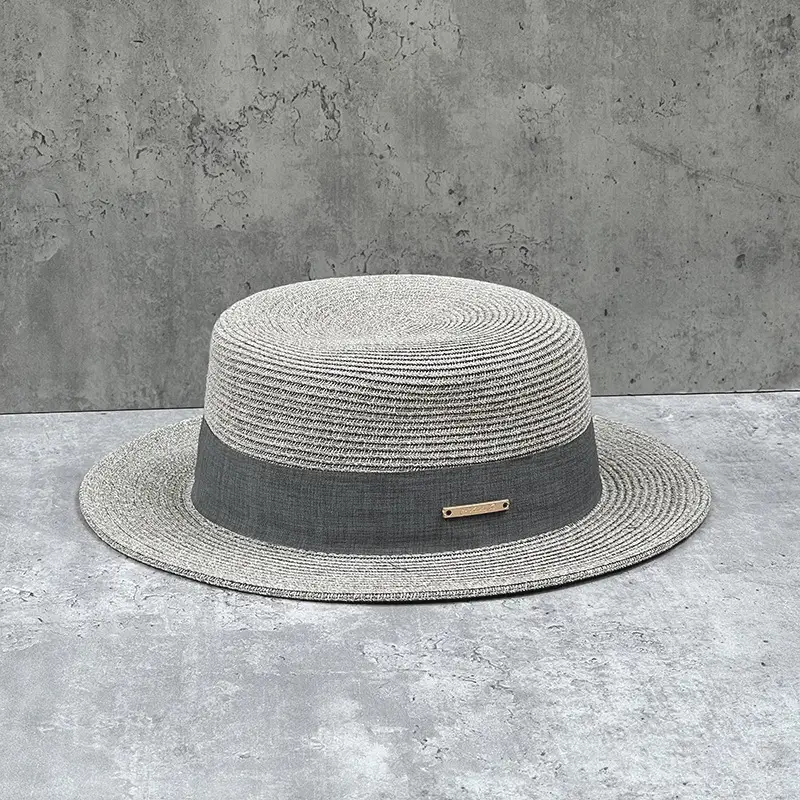 Straw French Hat for Kids Summer Travel Sunscreen - Image 7