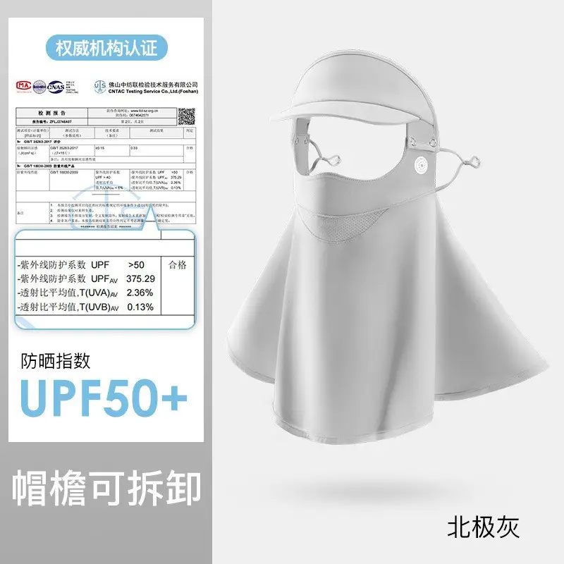 Full Face UV Protection Sunscreen Mask Beige - Image 22