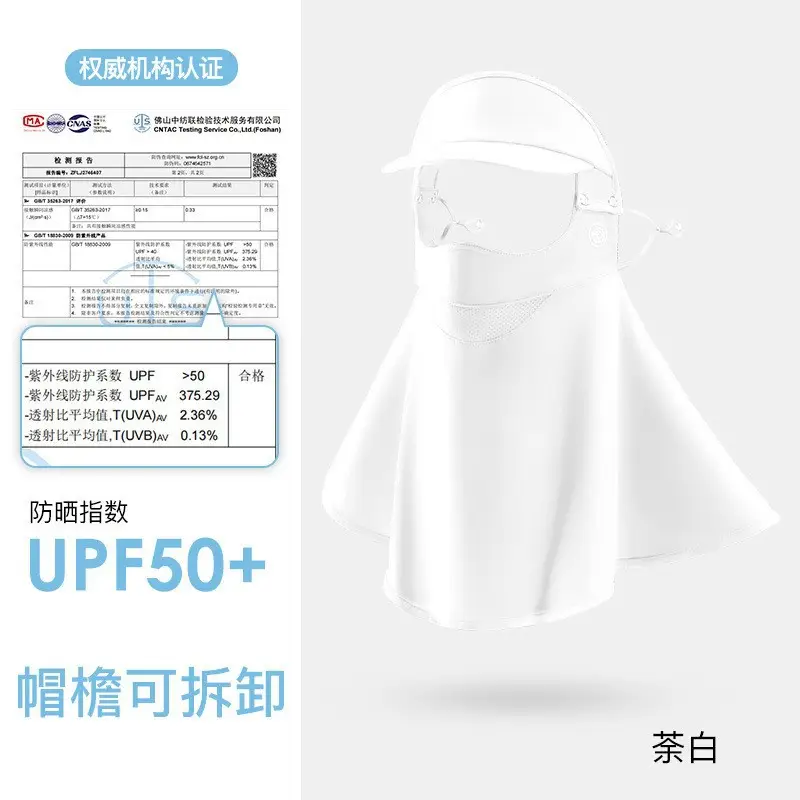 Full Face UV Protection Sunscreen Mask Beige - Image 25