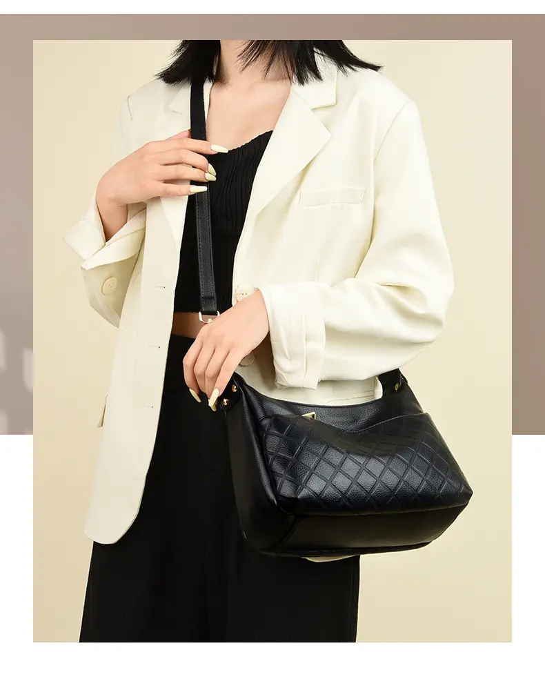 Women's Maroon Crossbody Bag with Quilted Design — feature 1