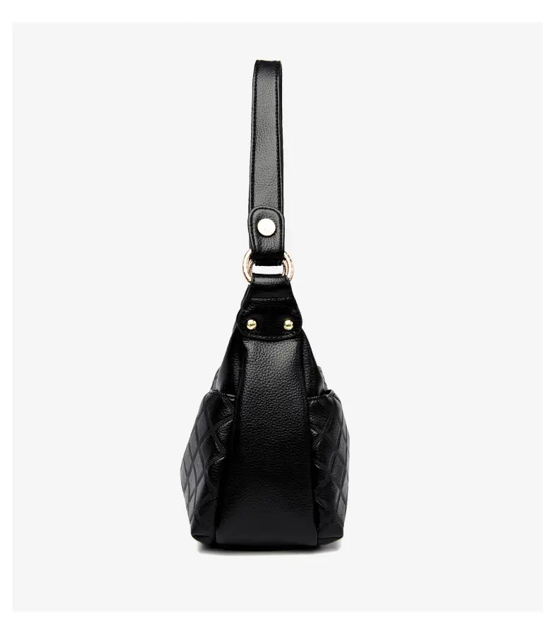 Women's Maroon Crossbody Bag with Quilted Design — feature 11