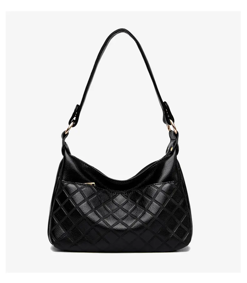 Women's Maroon Crossbody Bag with Quilted Design — feature 12