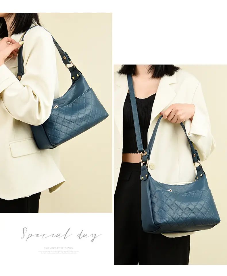 Women's Maroon Crossbody Bag with Quilted Design — feature 25