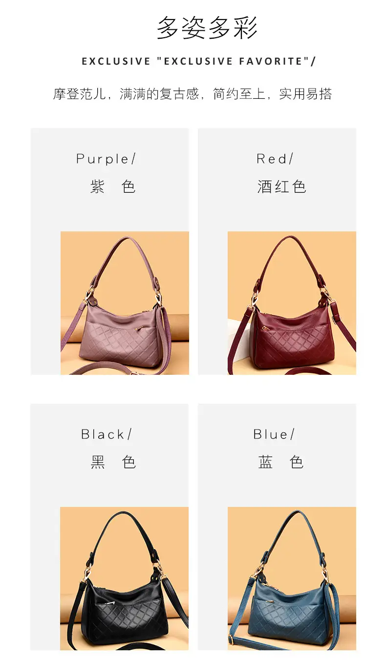Women's Maroon Crossbody Bag with Quilted Design — feature 8
