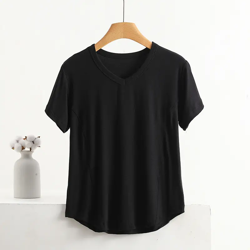 Women's Pink V-Neck T-Shirt Medium to XL