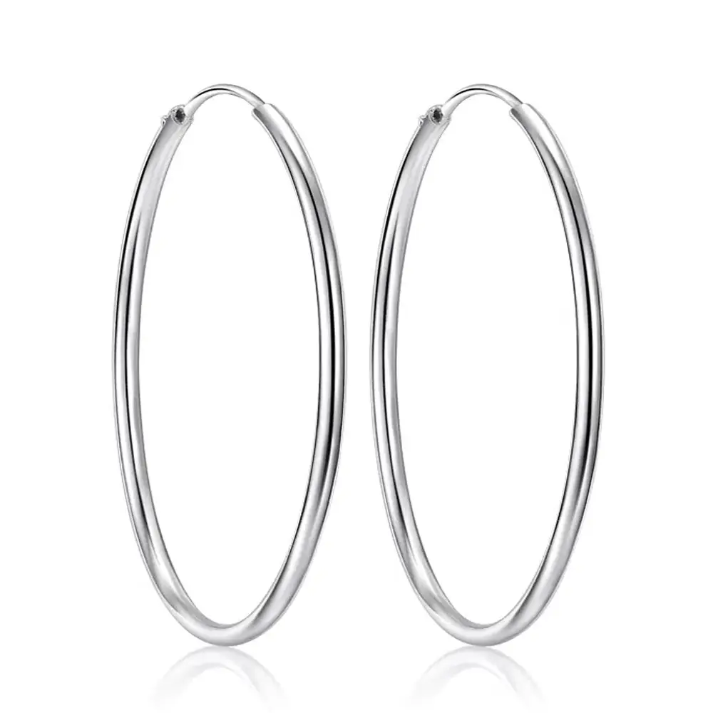 Cold Style Hollow Glossy Hoop Earrings for Women - Image 5