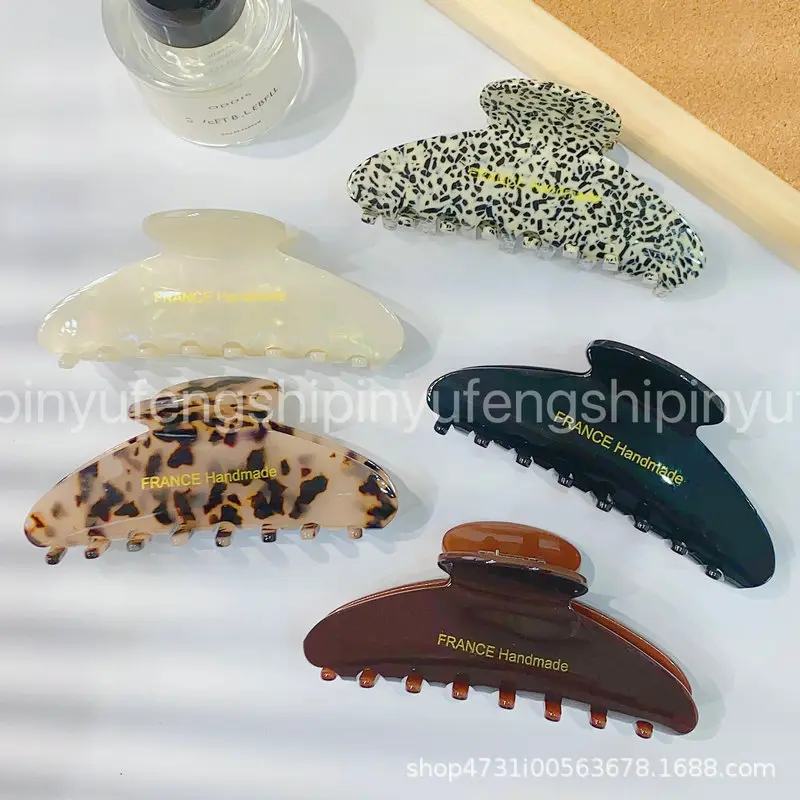 High-End Acrylic Hair Clips Large Clip Headwear Shark Clip Feminine Fashion New Style - Image 6