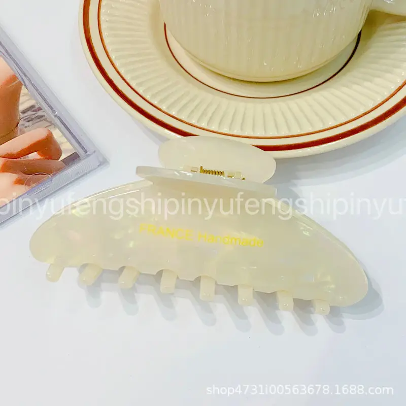 High-End Acrylic Hair Clips Large Clip Headwear Shark Clip Feminine Fashion New Style — feature 9