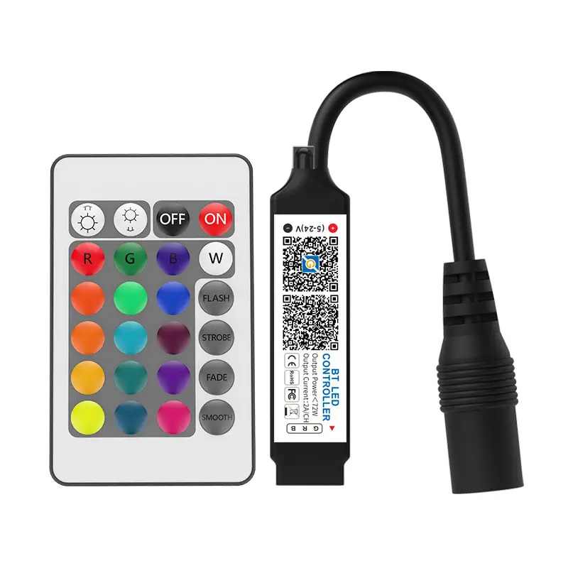 5V-24V Bluetooth RGB Light Controller with Remote