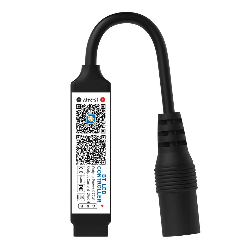 5V-24V Bluetooth RGB Light Controller with Remote