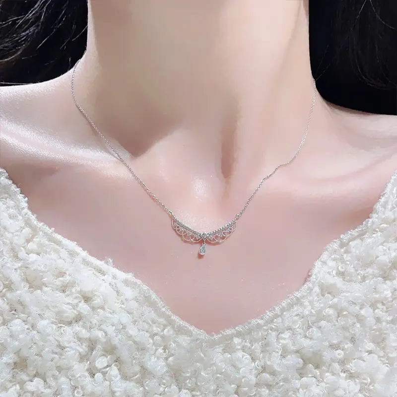 Women's Fireworks Castle Necklace with Diamond Collar - Image 6