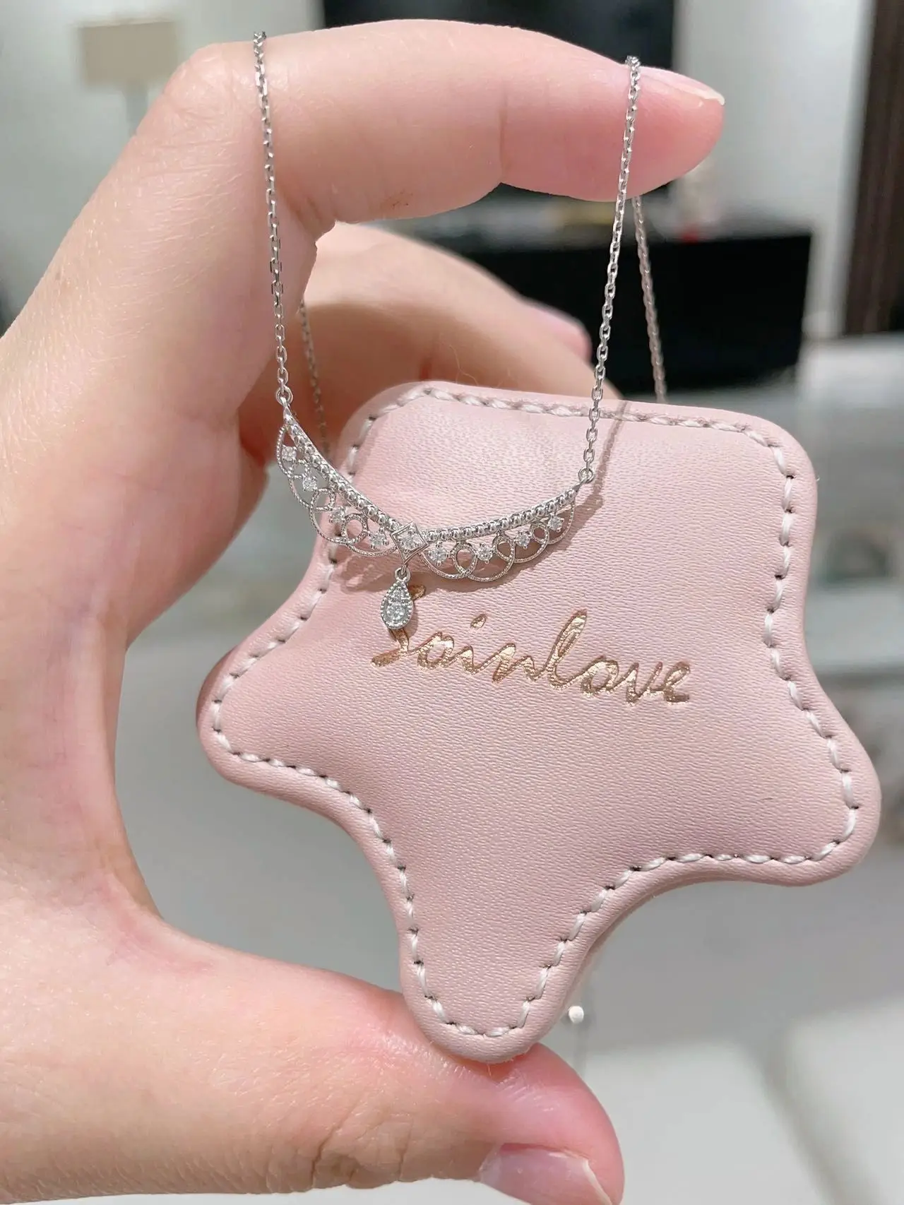 Women's Fireworks Castle Necklace with Diamond Collar — feature 4