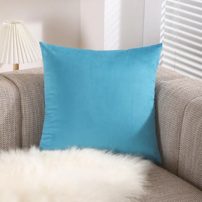 Yellow Velvet Pillow Set for Sofa Living Room - Image 4