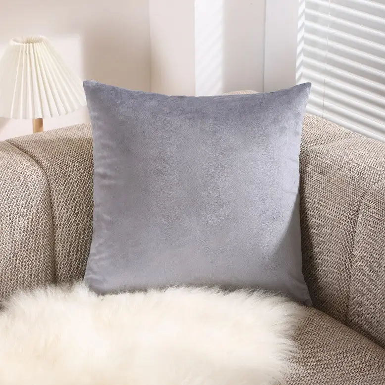Yellow Velvet Pillow Set for Sofa Living Room - Image 7