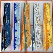 Dunhuang Silk Scarf with Bag Headband & Mulberry Design — feature 15