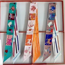Dunhuang Silk Scarf with Bag Headband & Mulberry Design — feature 5