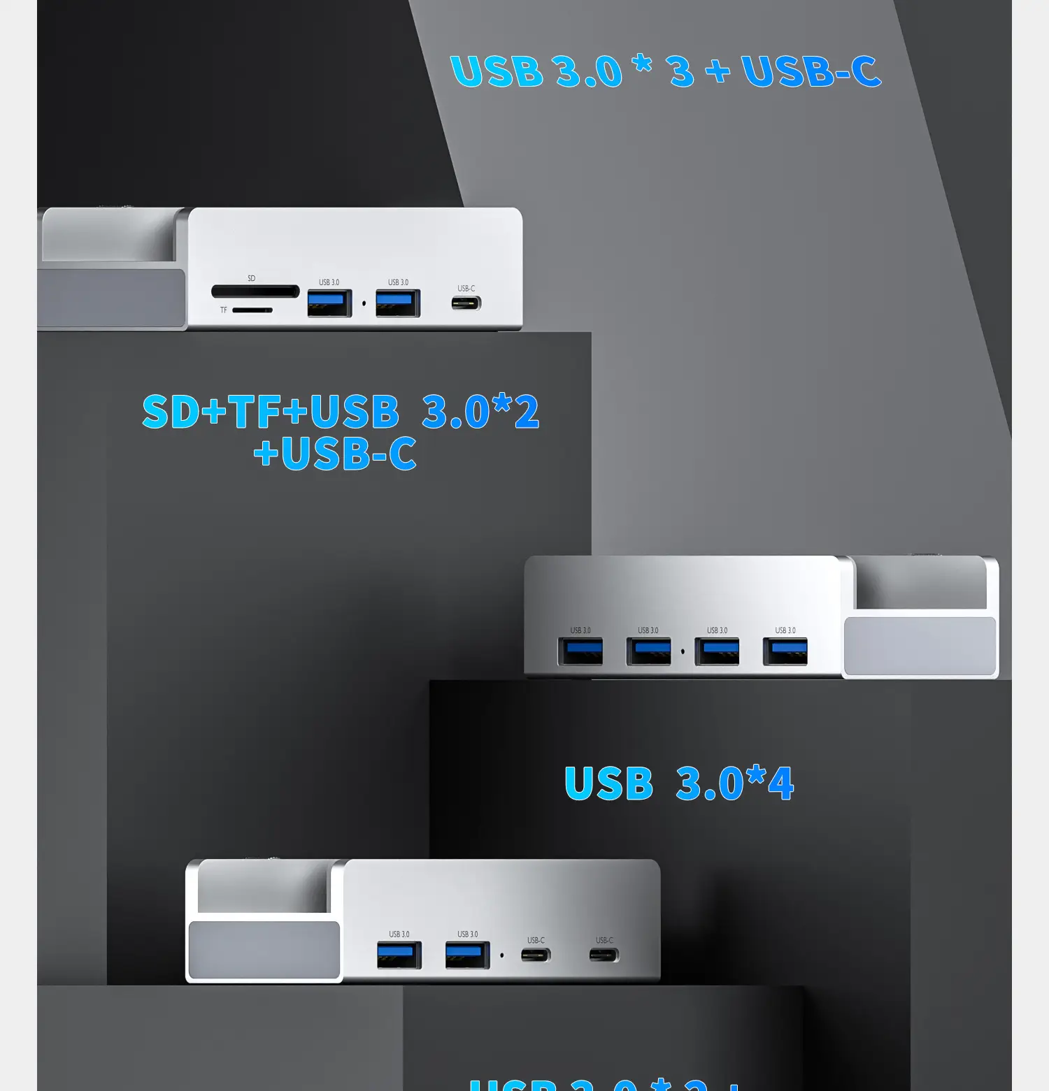 USB 4-in-1 Splitter Dock Station Type-C Multi-Interface — feature 20