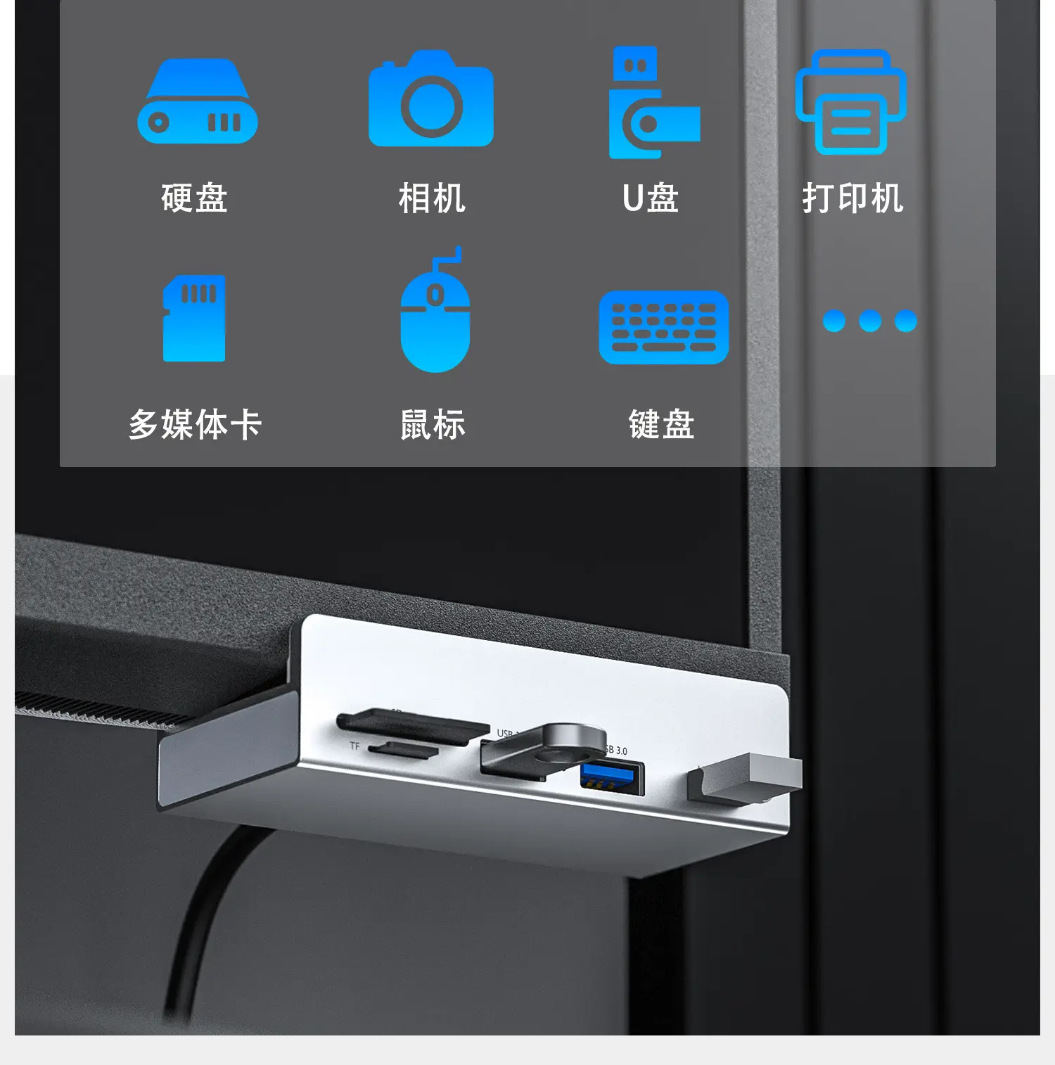USB 4-in-1 Splitter Dock Station Type-C Multi-Interface — feature 9