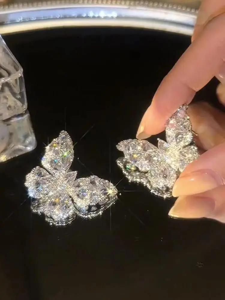 Luxury Butterfly Zircon Earrings for Women — feature 1