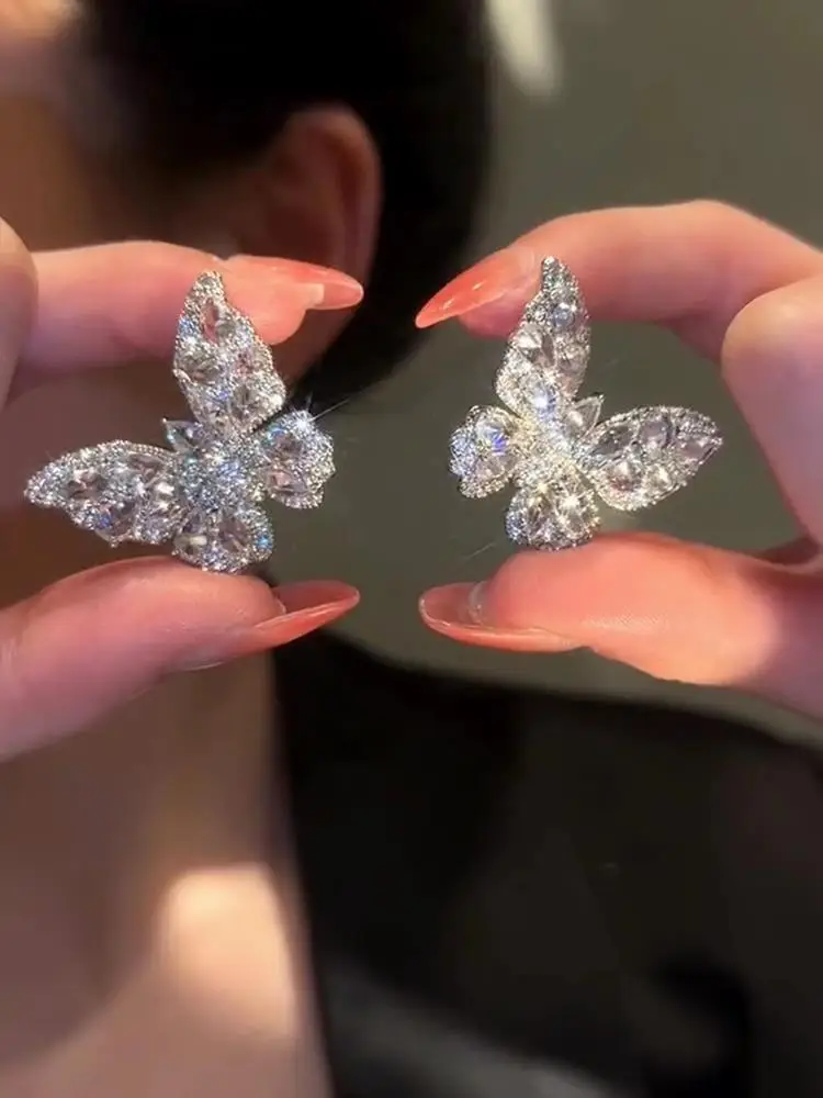 Luxury Butterfly Zircon Earrings for Women — feature 2