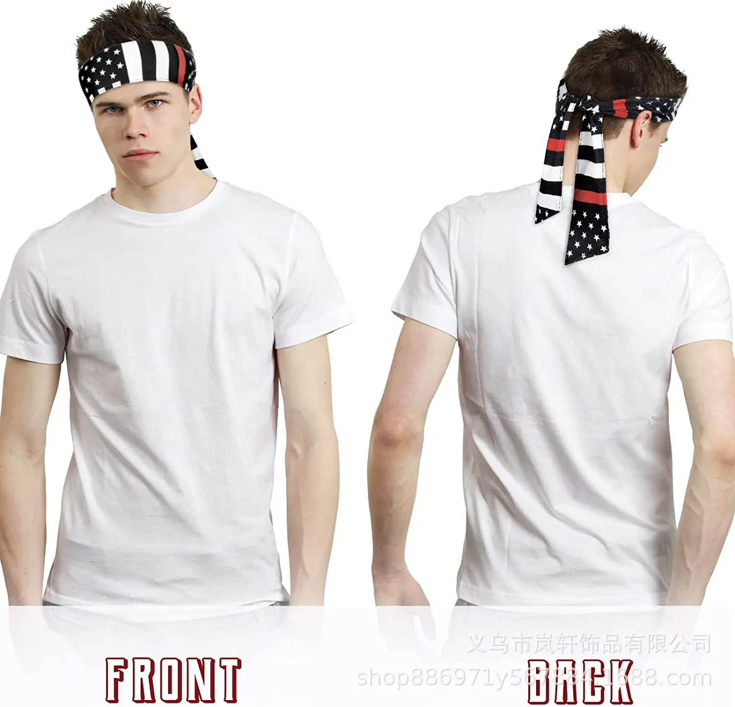 American Flag Independence Day Hair Band for Men Women — feature 2