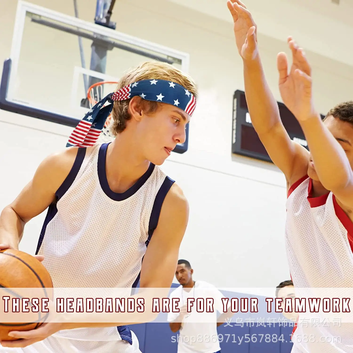American Flag Independence Day Hair Band for Men Women — feature 3