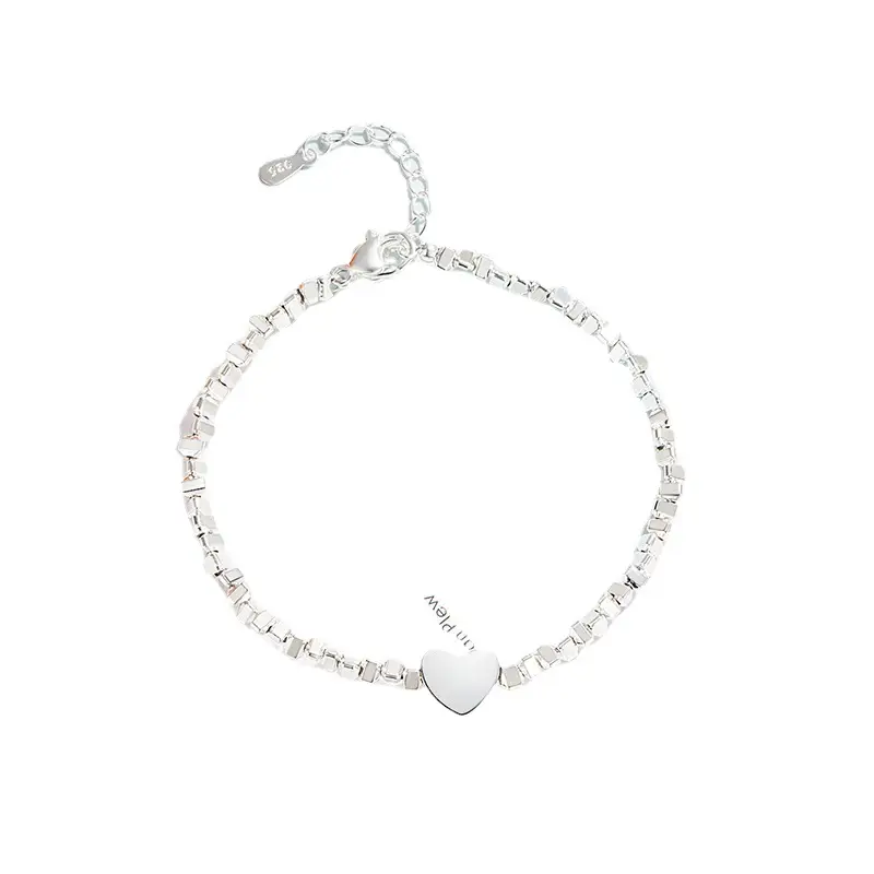 Broken Silver Two Love Bracelet for Women - Image 5