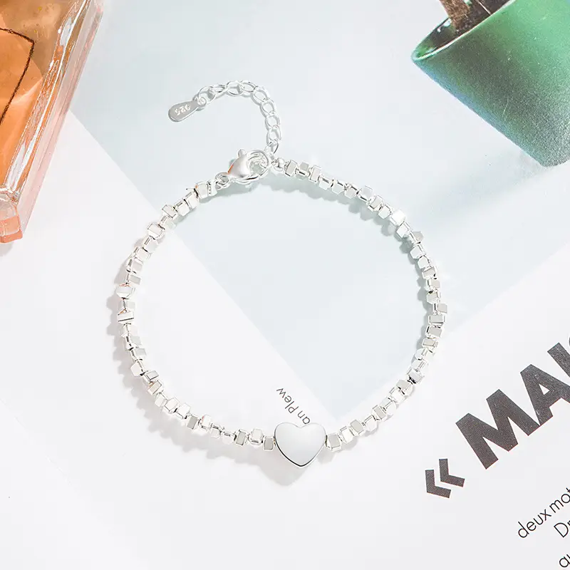 Broken Silver Two Love Bracelet for Women — feature 3