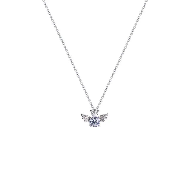 Titanium Steel Zircon Bow Clavicle Necklace for Women - Image 74