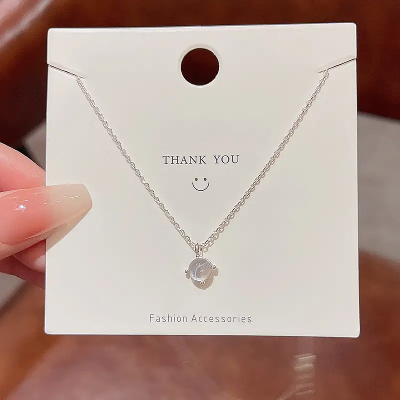 Titanium Steel Zircon Bow Clavicle Necklace for Women - Image 61