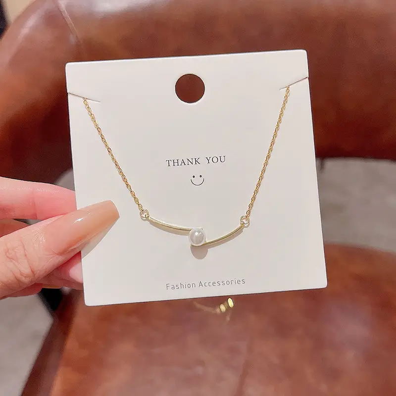 Titanium Steel Zircon Bow Clavicle Necklace for Women - Image 64