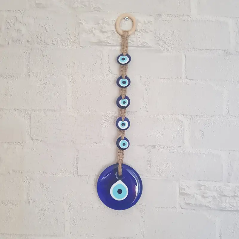 Turkish Style Blue Eye Pendant with Evil Eye Design - Image 14