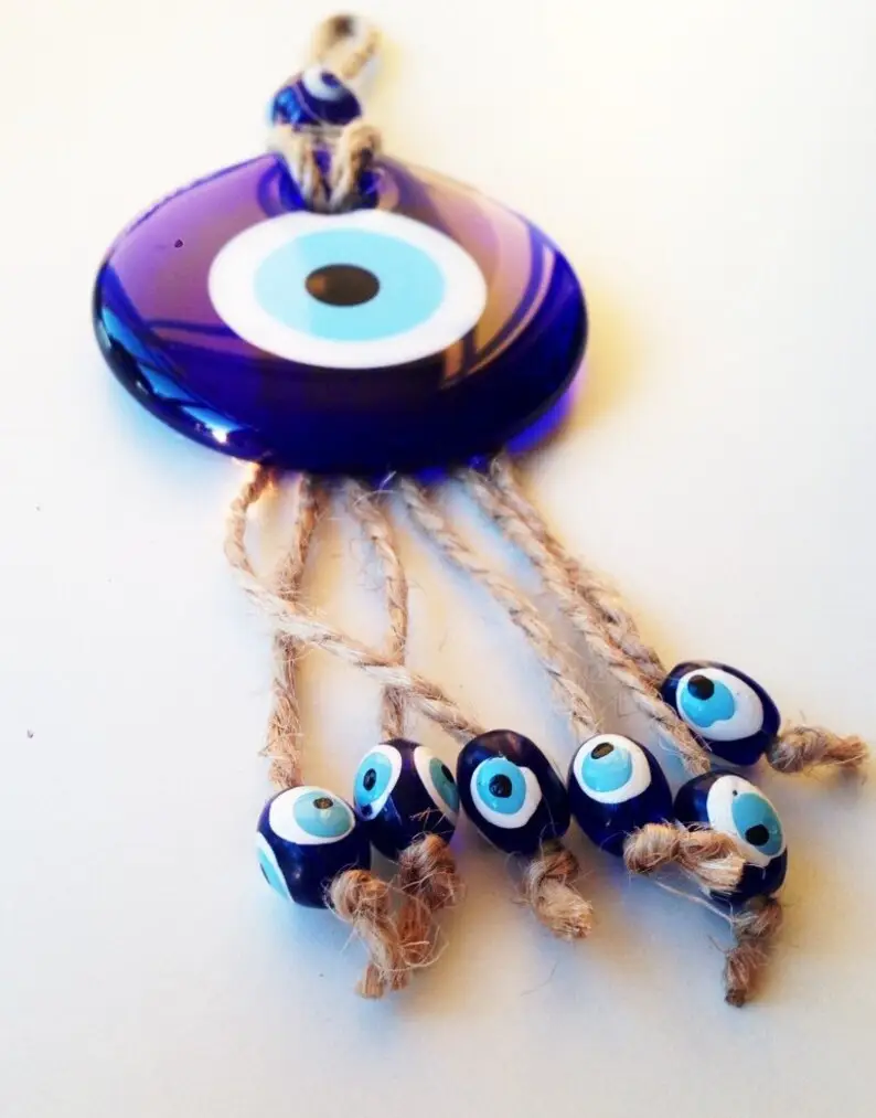 Turkish Style Blue Eye Pendant with Evil Eye Design — feature 13