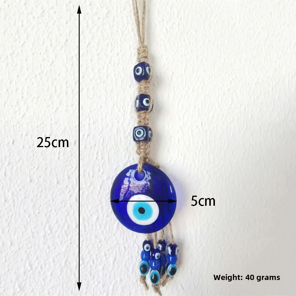 Turkish Style Blue Eye Pendant with Evil Eye Design - Image 10