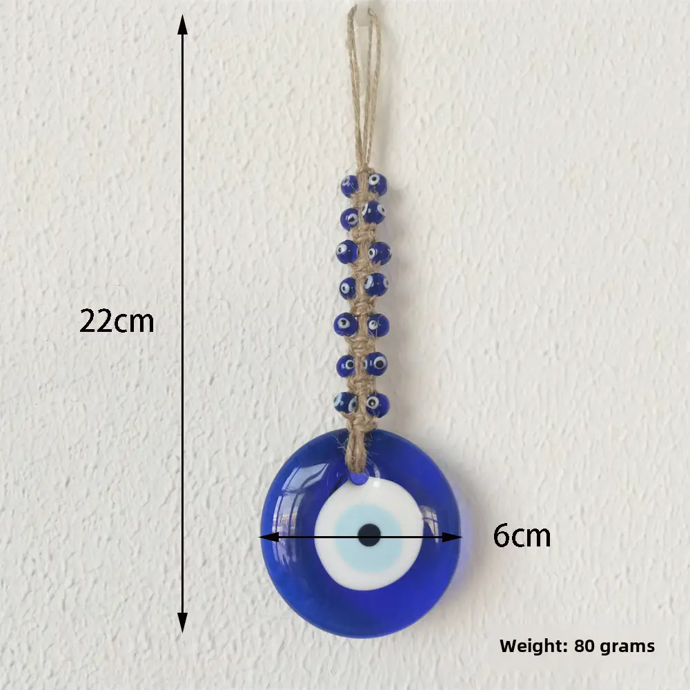 Turkish Style Blue Eye Pendant with Evil Eye Design - Image 11