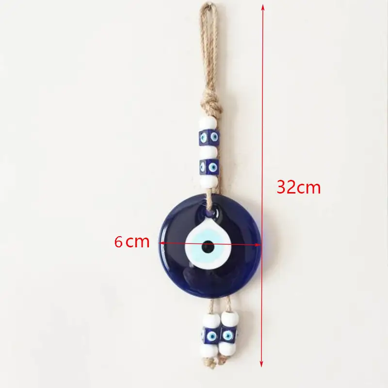 Turkish Style Blue Eye Pendant with Evil Eye Design - Image 2