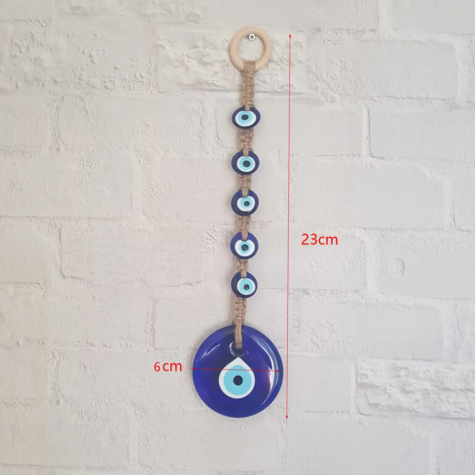 Turkish Style Blue Eye Pendant with Evil Eye Design - Image 3