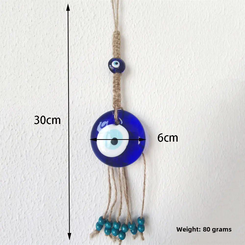 Turkish Style Blue Eye Pendant with Evil Eye Design - Image 7