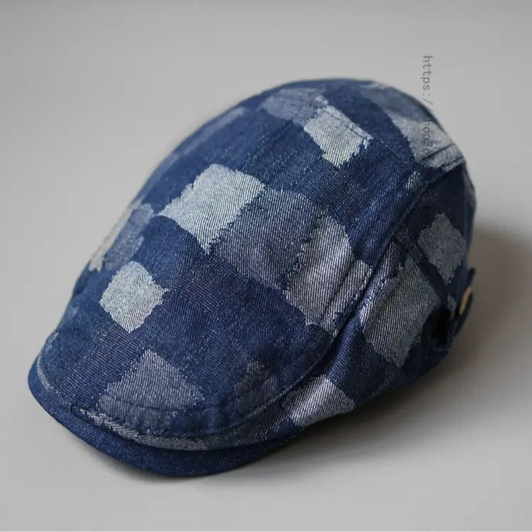 Korean Denim Cap Men Women Spring Summer Blue - Image 5
