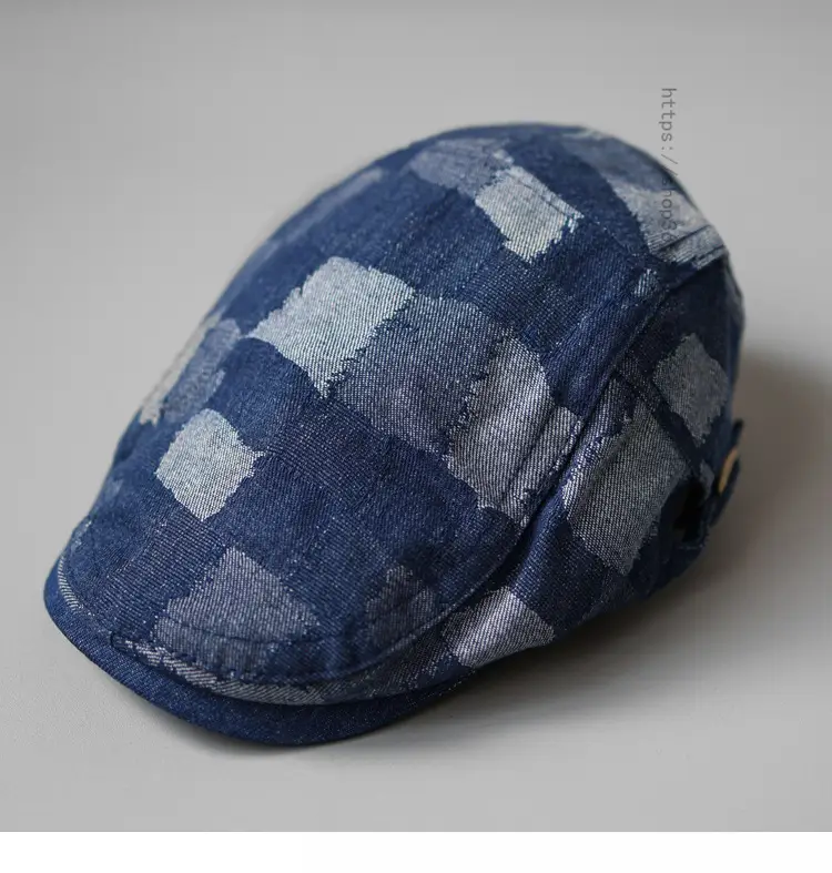 Korean Denim Cap Men Women Spring Summer Blue — feature 3