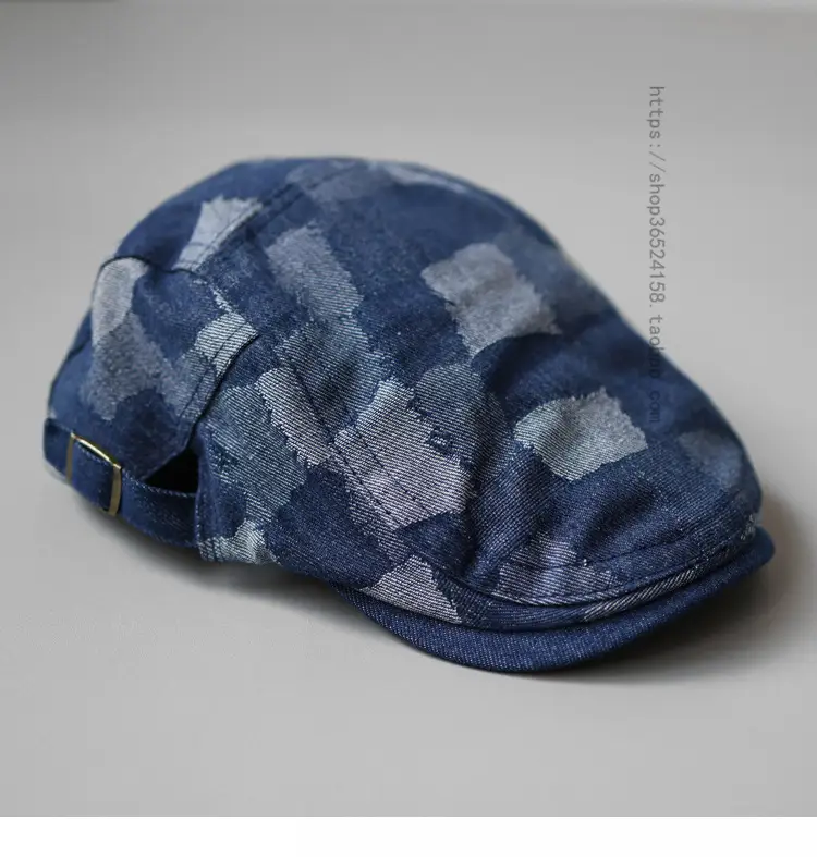 Korean Denim Cap Men Women Spring Summer Blue — feature 4