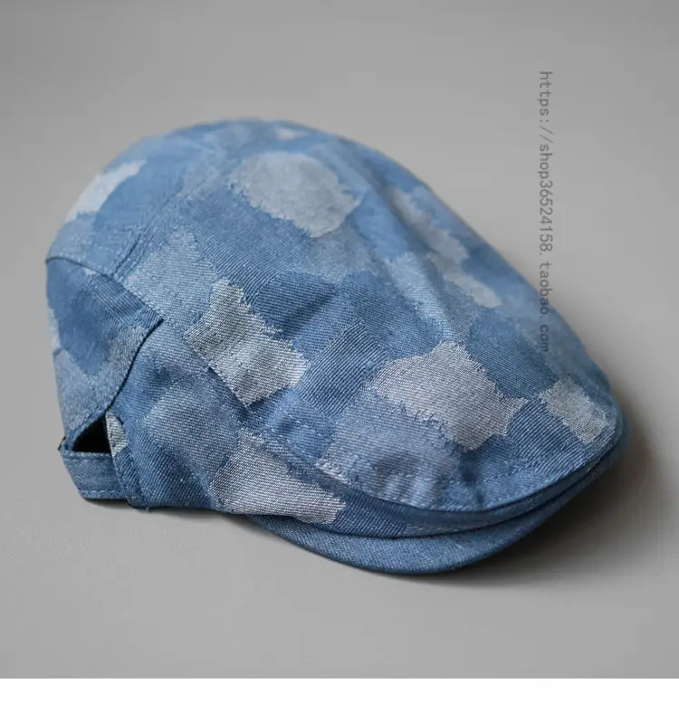 Korean Denim Cap Men Women Spring Summer Blue — feature 6